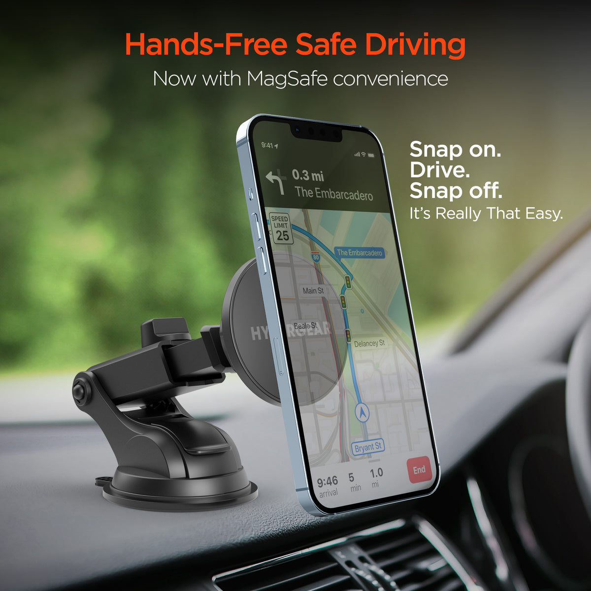 Mag Grip Phone Mount Kit with MagSafe Vent + Dash + Windshield for