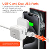 CUBE Multi-Port Power Strip Extension Cord | White