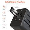 WorldCharge Universal Travel Adapter with USB-C | Black