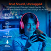 Wireless Audio Essentials Duo | Light-Up Speaker + Headphones | Red