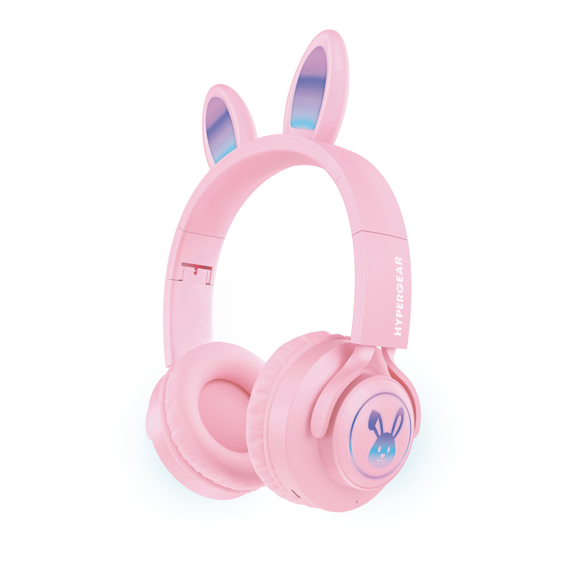 Bunny Tracks Wireless Light-Up Headphones | Pink