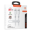 Flexi Pro USB-C to USB-C Soft-Touch Silicone Fast Charge Cable | 10ft | White