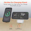 5,000mAh | Mag Grip Go Magnetic Wireless Fast Charge Power Bank with Built-In Cables | White