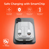 5,000mAh | Mag Grip Go Magnetic Wireless Fast Charge Power Bank with Built-In Cables | White