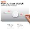 Flexi Go 100W USB-C to USB-C Retractable Cable with Ultra-Slim & Compact Case | White
