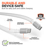 Flexi Go 100W USB-C to USB-C Retractable Cable with Ultra-Slim & Compact Case | White