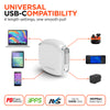 Flexi Go 100W USB-C to USB-C Retractable Cable with Ultra-Slim & Compact Case | White