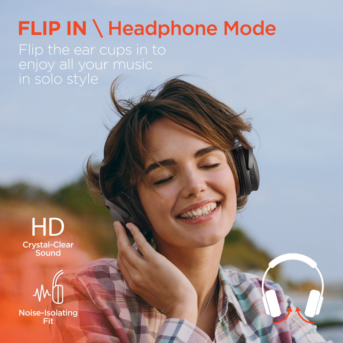True Twin 2 In 1 Wireless Headphones With Powerbank - Color: POINSETTA RED main image 1