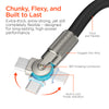 Chunky180° 100W USB-C to USB-C Rugged Fast Charge Cable | 6ft | Black