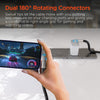 Chunky180° 100W USB-C to USB-C Rugged Fast Charge Cable | 6ft | Black
