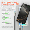Chunky180° 100W USB-C to USB-C Rugged Fast Charge Cable | 12ft | Black