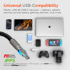 Chunky180° 100W USB-C to USB-C Rugged Fast Charge Cable | 12ft | Black