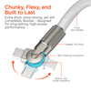 Chunky180° 100W USB-C to USB-C Rugged Fast Charge Cable | 12ft | White