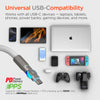 Chunky180° 100W USB-C to USB-C Rugged Fast Charge Cable | 12ft | White