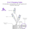 TECHcessories | 30W USB-C PD Charging Kit with Travel Pouch | Floral