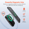 5,000mAh | Mag Grip Go Magnetic Wireless Fast Charge Power Bank with Built-In Cables | Black