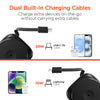 5,000mAh | Mag Grip Go Magnetic Wireless Fast Charge Power Bank with Built-In Cables | Black