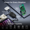 5,000mAh | Mag Grip Go Magnetic Wireless Fast Charge Power Bank with Built-In Cables | Black