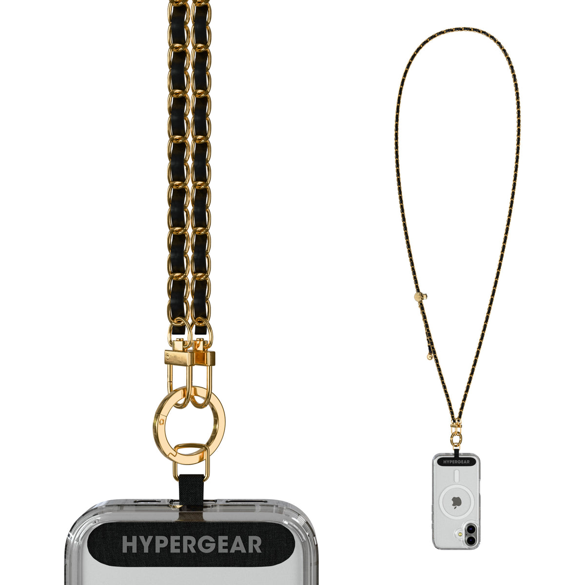 HyperGear TECHcessories | Universal Crossbody Phone Strap | Gold