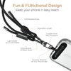 HyperGear TECHcessories | Universal Crossbody Phone Strap | Black Braided Rope
