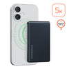 5,000mAh | Power Pack Mag Ultra-Slim Magnetic Wireless Fast Charge Power Bank | Black