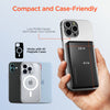 5,000mAh | Power Pack Mag Ultra-Slim Magnetic Wireless Fast Charge Power Bank | Black