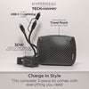 TECHcessories | 30W USB-C PD Charging Kit with Travel Pouch | Carbon Fiber