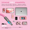 Chunky180° 100W USB-C to USB-C Rugged Fast Charge Cable | 6ft | Pink