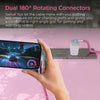 Chunky180° 100W USB-C to USB-C Rugged Fast Charge Cable | 12ft | Pink