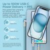 Chunky180° 100W USB-C to USB-C Rugged Fast Charge Cable | 6ft | Sky Blue