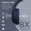 Stealth2 ANC Wireless Noise Cancelling Over-the-Ear Headphones | Blue