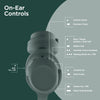 Stealth2 ANC Wireless Noise Cancelling Over-the-Ear Headphones | Green