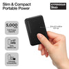 HyperGear Basics | 5,000mAh | 5K Slim Dual-Port Fast Charge Power Bank with 20W USB-C PD | Black