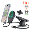 Mag Grip 15W Magnetic Wireless Fast Charging Phone Mount | Vent + Dashboard + Windshield | Black