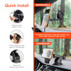 Mag Grip 15W Magnetic Wireless Fast Charging Phone Mount | Vent + Dashboard + Windshield | Black