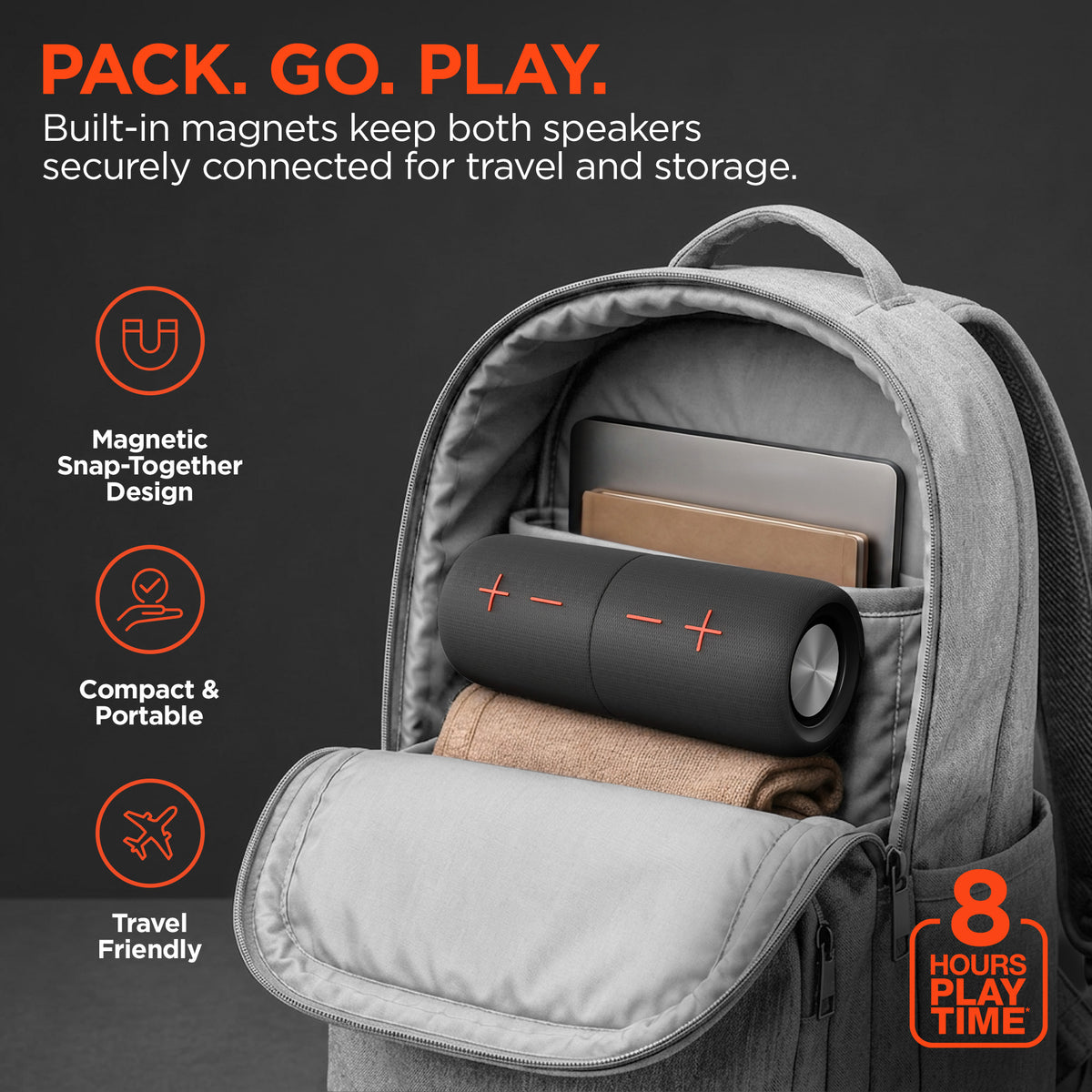 Bag With Built in Speaker