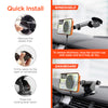MaxCharge 15W Magnetic Wireless Fast Charging Phone Mount | Vent + Dashboard + Windshield | Black