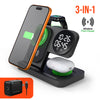 PowerFold 24/7 3-in-1 Wireless Charging Stand with Digital Alarm Clock | Black
