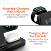 PowerFold 24/7 3-in-1 Wireless Charging Stand with Digital Alarm Clock | Black