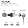 C26 Wired Hi-Fi USB-C Metal Earbuds | Sage Green