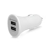 12W Dual USB Mini Car Charger | White