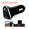 17W Dual USB Car Charger | Black