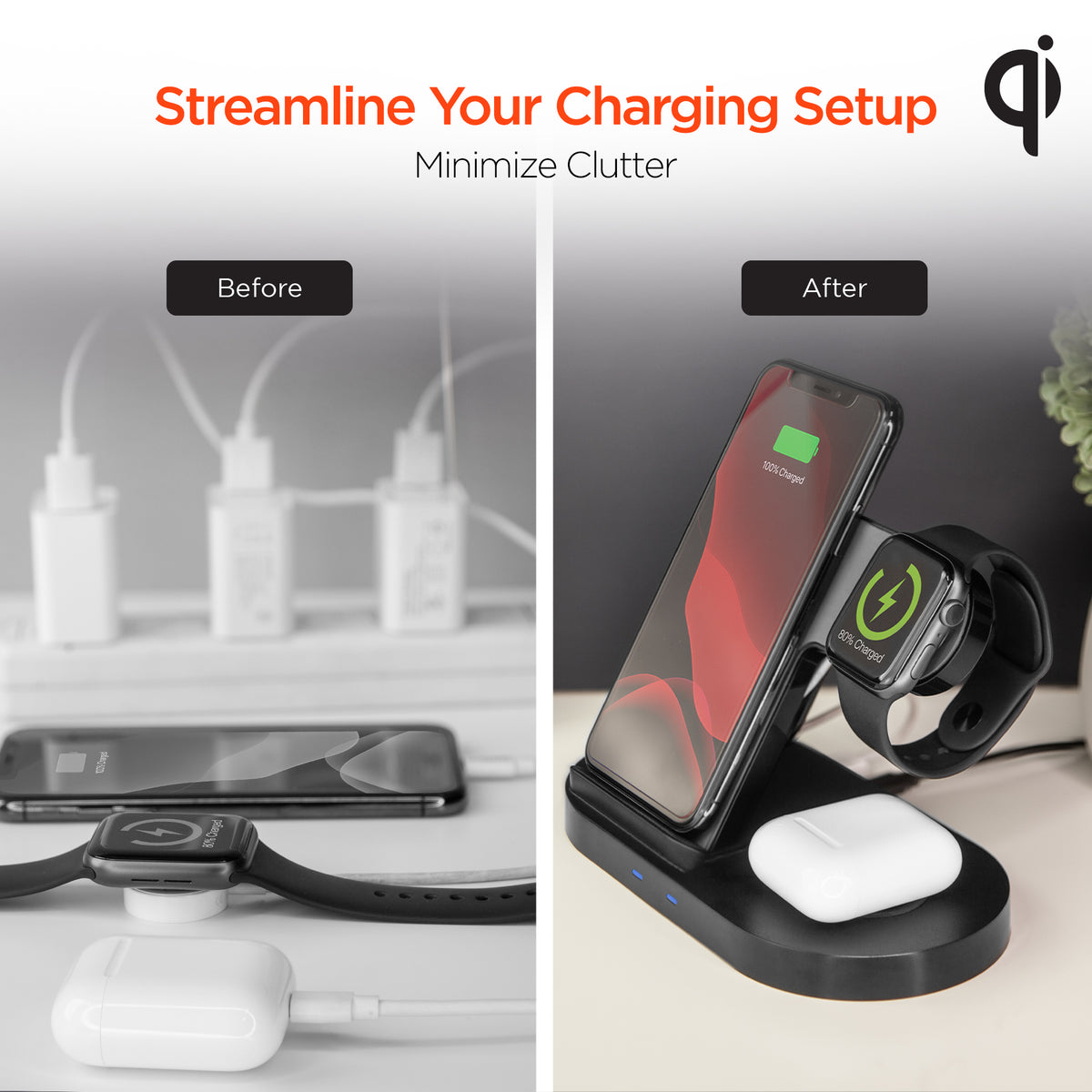 Wireless iphone watch airpod charger new arrivals