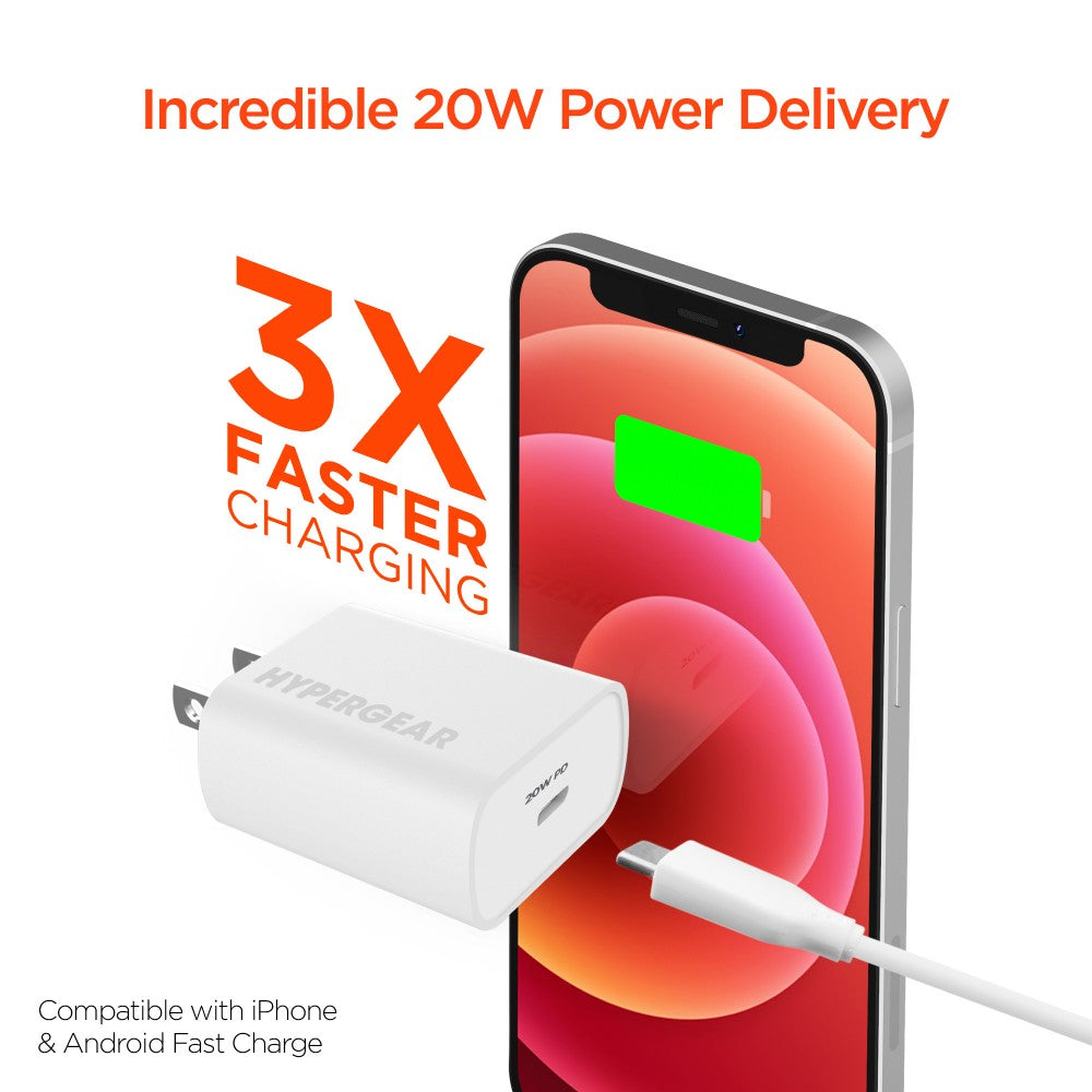 20W USB-C PD Wall Charger | White