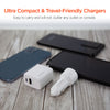 USB-C Power Delivery Bundle | 20W USB-C PD + 12W USB Fast Wall Charger and Fast Car Charger | White