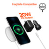 USB-C Power Delivery Bundle | 20W USB-C PD + 12W USB Fast Wall Charger and Fast Car Charger | Black