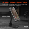 PowerFold 10W Wireless Fast Charging Stand | Black