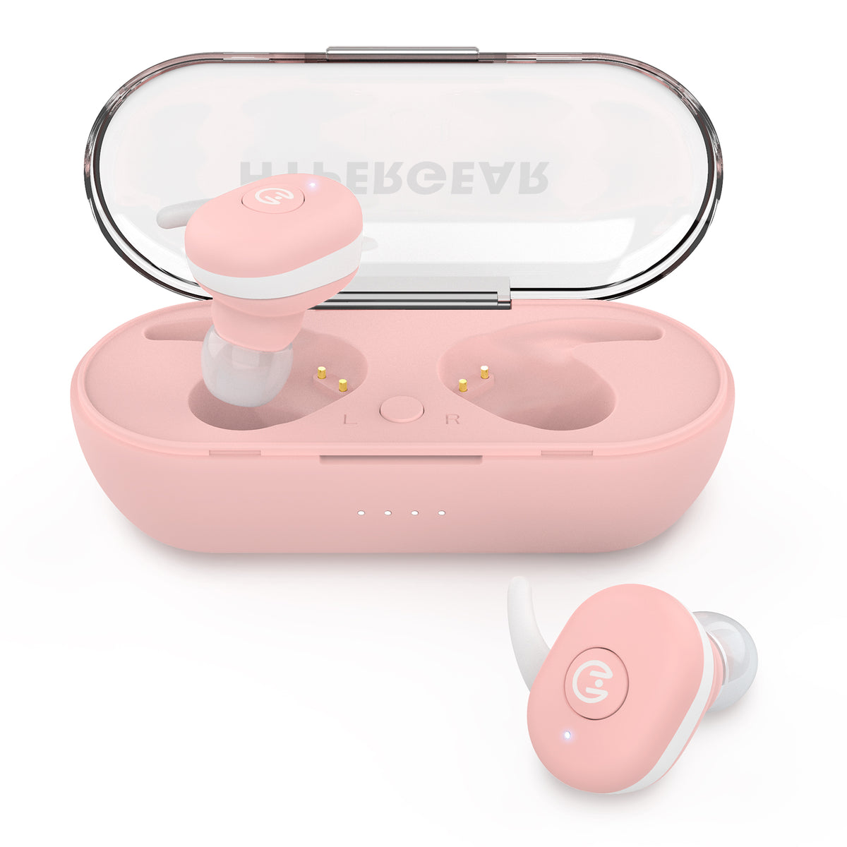 Pink wireless hot sale earbuds