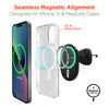 MagVent Magnetic Wireless Fast Charging Mount for iPhone 15, 14, 13 Series | Vent | Black