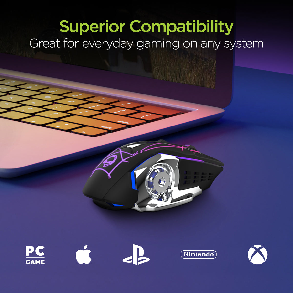 Led gaming mouse wireless 2025
